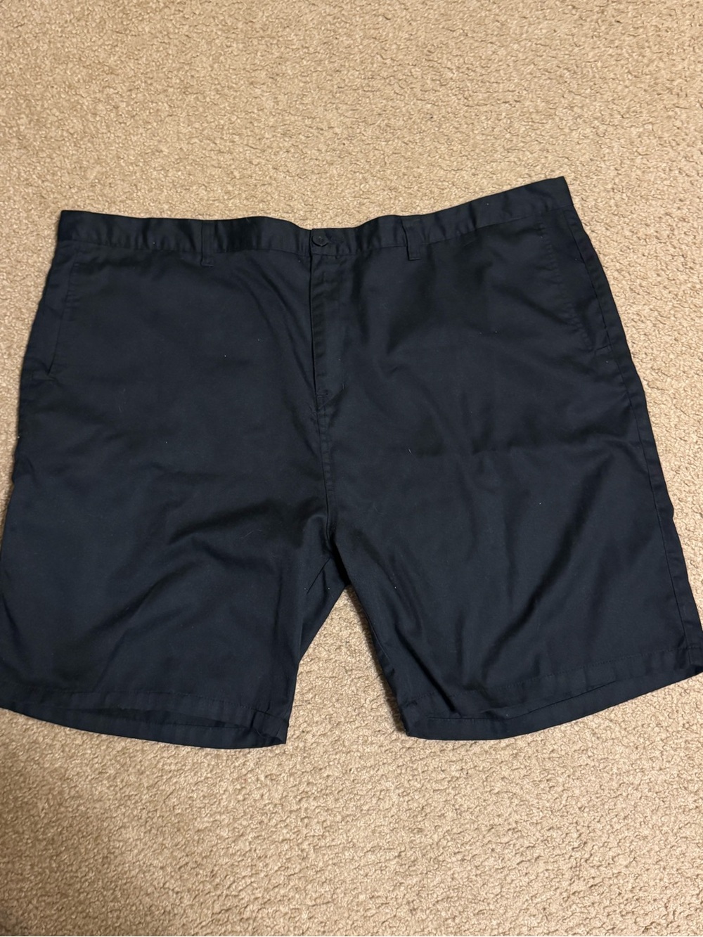 Men's Flat Front Black Shorts — Tailored Everyday Essential